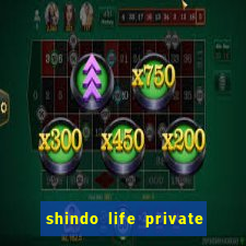 shindo life private server codes